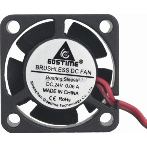 20 Pieces LOT Gdstime 2510S 25MM 25 x 25 x 10MM 2Pin 24V DC small Cooling Cooler Fan