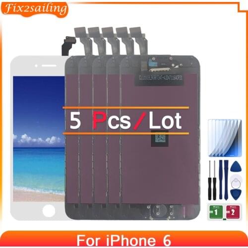 5 Pcs/Lot AAA+++ LCD Display For Apple iPhone 6 6G Touch Screen Digitizer Assembly LCD Replacement Parts For iphone6 100% Tested