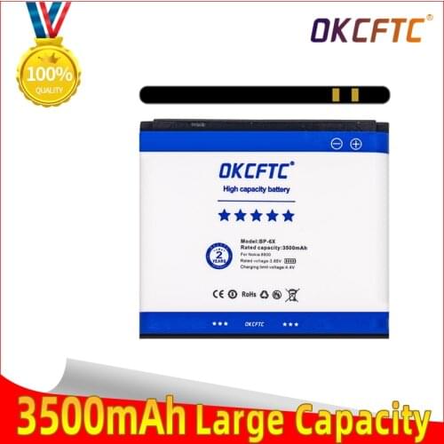 OKCFTC 3500mAh BL-5X BP-6X BP 6X Battery for Nokia 8800/8860/8800 Sirocco/N73i 8801 886 8800s