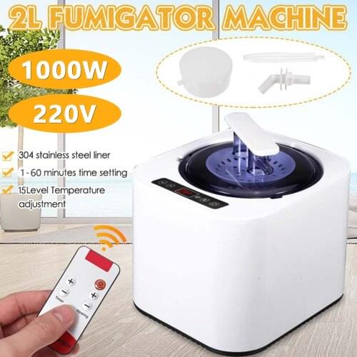 2L Bath Sauna Steamer Generator Steam Fumigation Machine with Remote Control Medicine Box for Body Therapy Accessories EU Plug