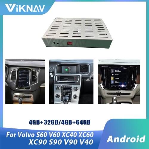 Car Android radio Multimedia player tesla style Interface Box Car decoding box For volvo S60 V60 XC40 XC60 XC90 S90 V90 V40