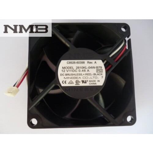 For NMB 2810KL-04W-B79 7025 7cm 70X70X25MM DC 12V 0.46A Server Inverter PC Case Cooling fan
