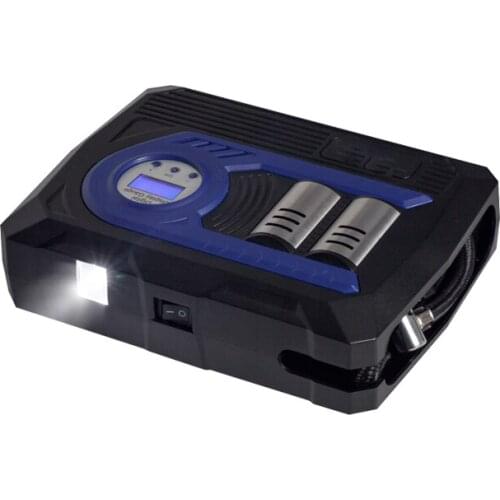 FUYOUSHENZHU Vehicular inflator pump Dual cylinder for vehicle 12V portable tire high pressure electric inflator pump