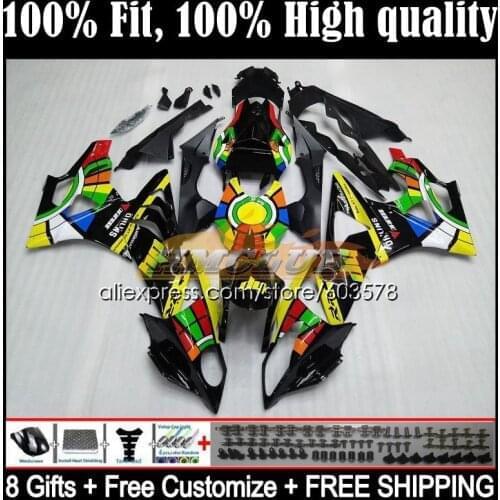 Injection For BMW S1000RR 2009 2010 2011 2012 2013 2014 44CL.4 S 1000 RR 1000RR S1000 RR 09 10 11 12 13 14 Fairing Graffiti gree