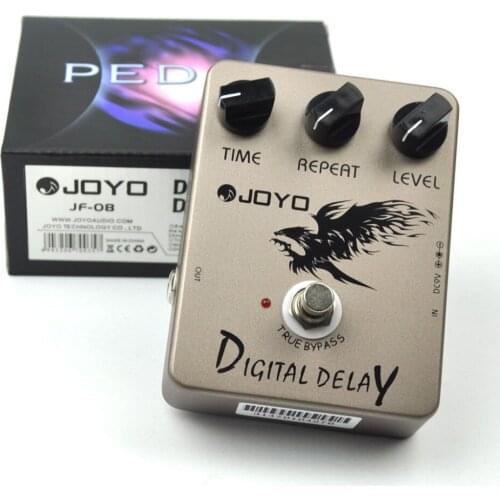 JOYO JF-08 Digital Delay Guitar Effect Pedal True Bypass 25ms - 600ms