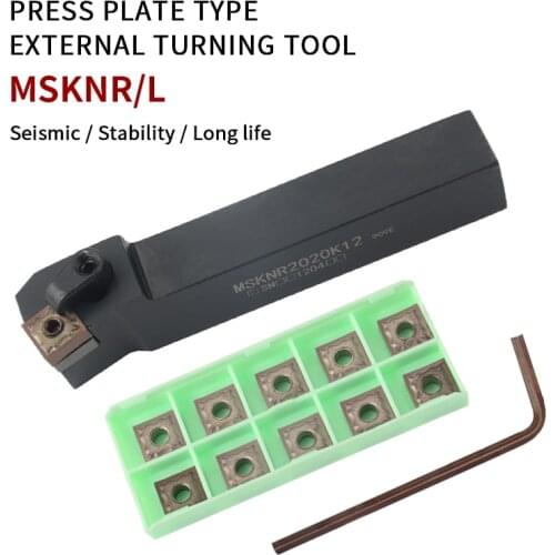 MSKNR/MSANR MSKNR2020K12 MSKNL3232P12 CNC Metal Lathe Turning Tools Holder External Turning Tools Boring Bar For SNMG Inserts