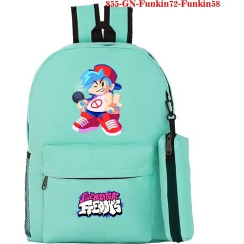 Friday Night Funkin Print Multifunction Backpack Men Laptop Bag Schoolbag for Teenag Fashion Rucksack Student Pencil Bag Mochila