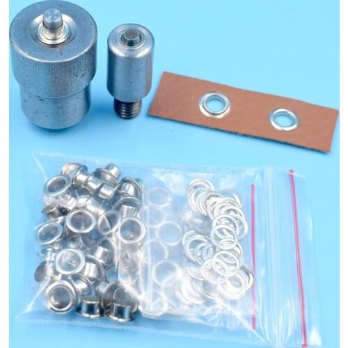 Multiple size 3.5mm/4mm/5mm/6mm/8mm/10mm optional 100sets grommet eyelets washer Kit with mold DIY Apparel craft