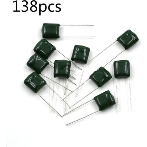 138pcs polyester film capacitor combination Kit