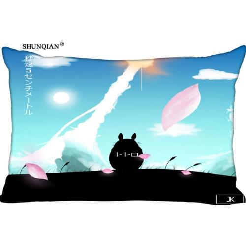 New My Neighbor Totoro Pillow Case Custom Wedding Pillowcase Cover Cases Gift Zippered Rectangle Pillow Case