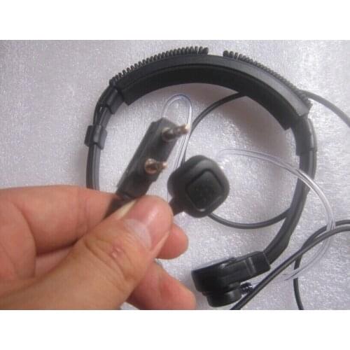 New Upgraded Throat Microphone Throat Vibration Headset With Telescopic Neck Wire For Two Way Radio UV-5R UV-B5 UV-82 TG-UV2