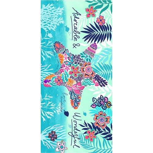 New Fashion Design Outdoor Microfiber Bath Towel Print Beach Towel Quick-drying Towel Summer Beach Towel Daily Accessories