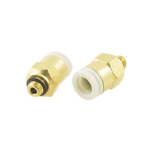 10 Pcs Push in to Connect Pneumatic Straight Fitting 1/5" x 15/64" Free shipping