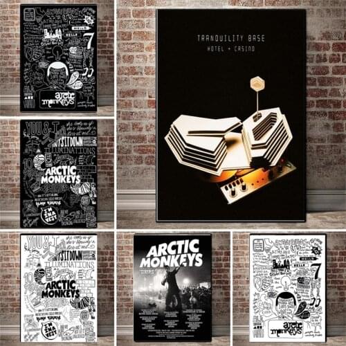 Arctic Monkeys Music Band Quote Poster Canvas Painting for Room Home Decor Wall Art Picture Posters and Prints Cuadros