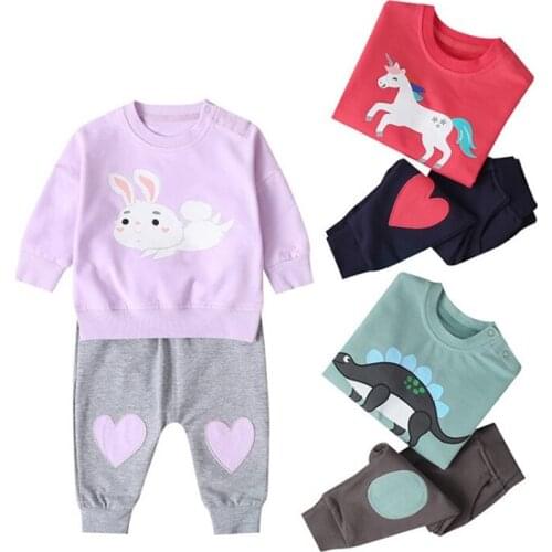 Baby Boys and Girls Casual 2-piece/sets sportswear Sweatshirts Patchwork style letters sports thin sweater Kids Fashion sets