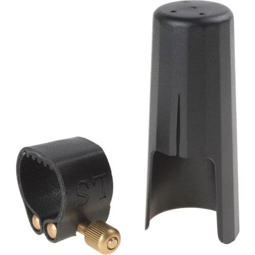 Practical Professional Soprano Saxophone Mouthpiece Cap & Leather Clip
