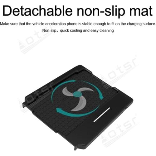 QI Wireless Charge Special On-Board Charge Phone Charge Panel Android For Lexus ES 2014 - 2017 Car Pad Non-slip Car Accessories