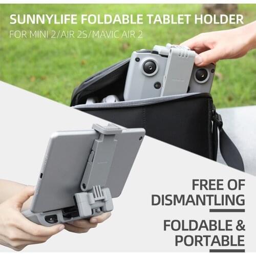 Foldable Expansion Bracket Tablet Clip Holder Remote Control Phone Mount for DJI Air 2S/Mini 2/Mavic Air 2 Accessories