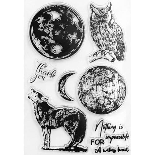 Owl Wolf Silicone Clear Seal Stamp DIY Scrapbooking Embossing Photo Album Decorative Paper Card Craft Art Handmade Gift Dropship