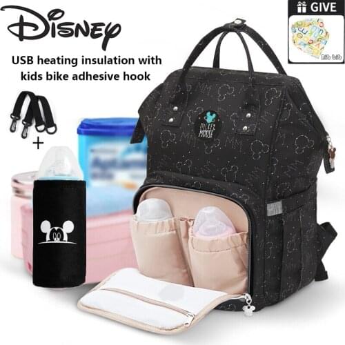 Disney Baby Diaper Bags for Mummy Dirty Resistant Stroller Bag Outdoor Travel Multifunctional Pregnant Woman Care Bag Freebies