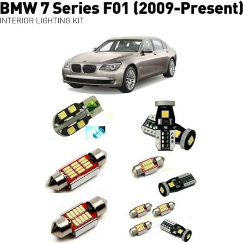 Led interior lights For BMW 7 series f01 2009+ 21pc Led Lights For Cars lighting kit automotive bulbs Canbus Error Free
