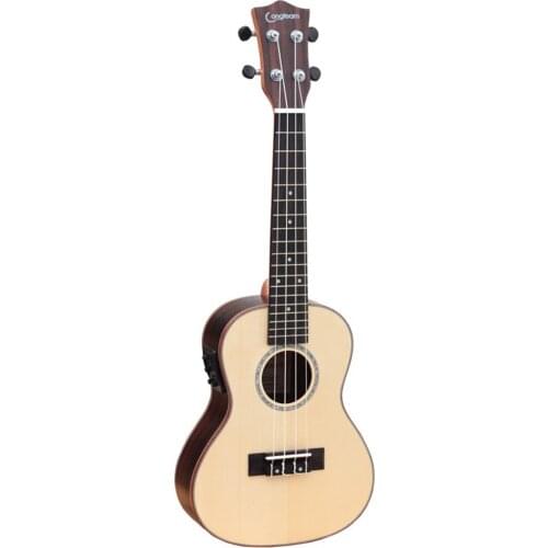 26 Inch Ukulele Guitar Spruce Body Rosewood Fretboard Solid Wood 4-String Guitar for Beginners Children Concert Ukulele UK2676