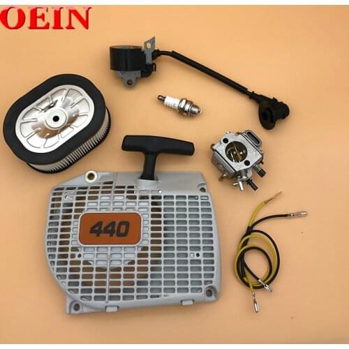 Carburetor Air Filter Ignition Coil Module Starter Park Plug Fit For Stihl 044 046 MS440 MS460 Chainsaw tool Parts Accessories