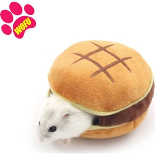 WOFUWOFU HamburgerHamster Nest Small Pet Animals Bed Cotton Warm Sleeping Mat House Guinea Pig Dutch Hedgehog Rat Chinchilla