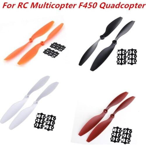 1Pair 1045 10x4.5 CW Propeller CCW Prop For RC Multicopter F450 Quadcopter Black