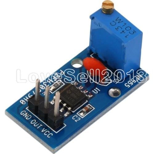 10Pcs NE555 Adjustable Frequency Pulse Generator Module For Arduino 5V-12V 29*12mm