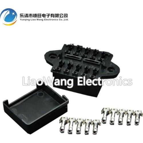 10 Way Auto fuse box assembly With terminals Dustproof fuse box fuse box mounting fuse box