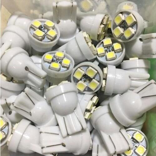 1000PCS 12V 24V T10 194 168 W5W 1210 4 SMD High Power LED Light Bulbs White Blue Pink Red Super Bright Parking Lights Turn Lamps
