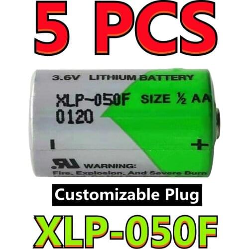 5PCS Original NEW Korea For XENO XLP-050F Battery 1/2AA 3.6V Lithium Battery High Temperature (Customizable Plug)