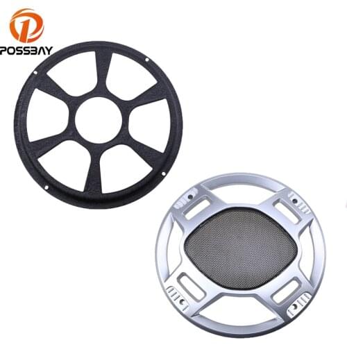 POSSBAY Car-Styling 10''/12'' Inch Car Speaker Audio Ring Speaker Grille Cover Mesh Sub Woofer Black Subwoofer Grill Cover