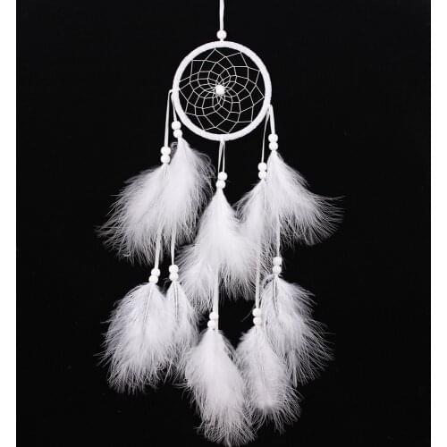 B Beautiful nordic Dream Catcher Circular Net With Feathers Dream Catcher hanging For Wall Hanging Decorations