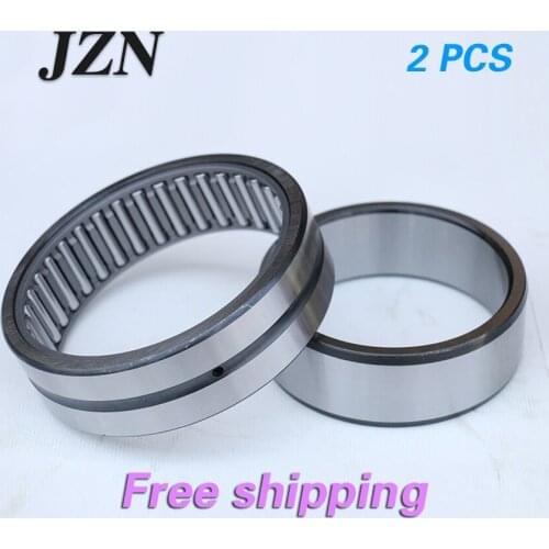 Free shipping! 2PCS Solid Collar Needle Roller Bearings With Inner Ring Bearing NKI80/35