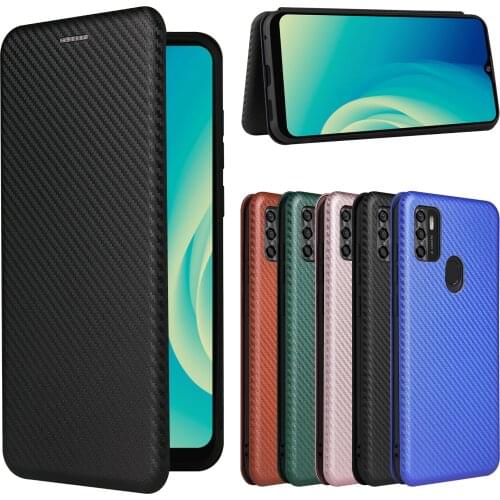 Carbon Fiber Skin For ZTE A7S 2020 Flip Leather Case Bumper For ZTE Axon 20 Wallet Book Shockproof Fundas Bag For ZTE A20 5G