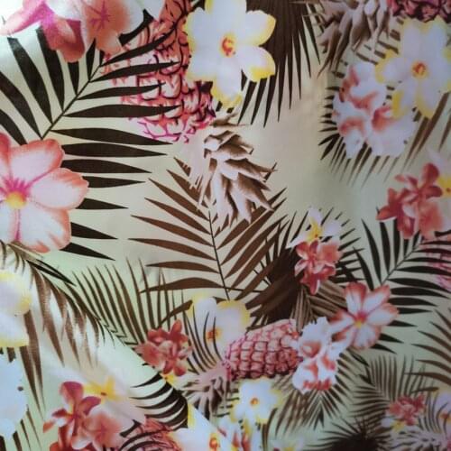 Hawaii Satin Fabric Craft Soft Glossy DIY Lining Material Craft Polyester Charmeuse