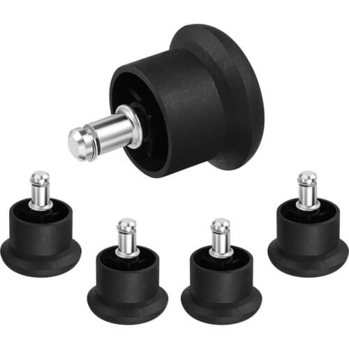 VOSAREA 5pcs Chair Caster Wheels Heavy Duty & Safe Chair Wheels Stopper Fixed Stationary Castors Office Chair Foot Glides