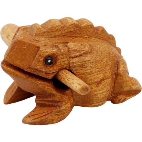Wooden Color Cute Children Model Toys Frog Decompression Funny Kid Toys Learning Education Children Gift