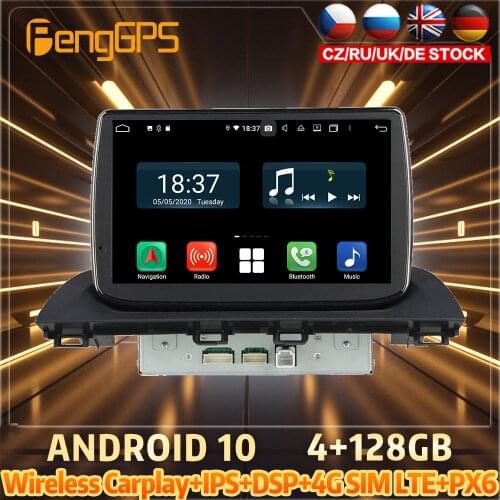 128G Android10 PX6 DSP For MAZDA 3 Axela 2014 2015 Car DVD GPS Navigation Auto Radio Stereo Video Multifunction CarPlay HeadUnit