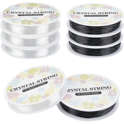 0.4mm 0.5mm 0.6mm 0.7mm 0.8mm 1mm Elastic Thread Crystal String Cord Stretch Cords Beading Wire Jewelry DIY Bracelet Necklace