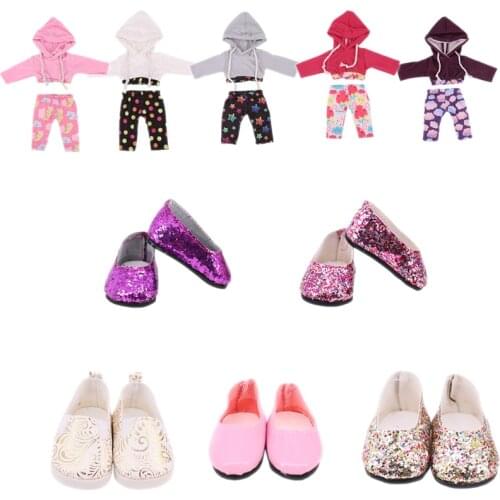 Hooded Clothes + Pants For 18 Inch American&43 CM Born Baby Doll Clothes Accessories Generation Christmas Gift