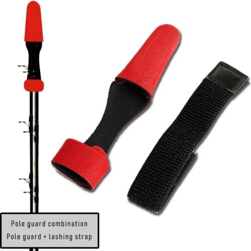 Outdoor Expandable Fishing Rod Tip Covers Set Rod Sleeves Glove Protector or Spinning And Baitcasting Rod