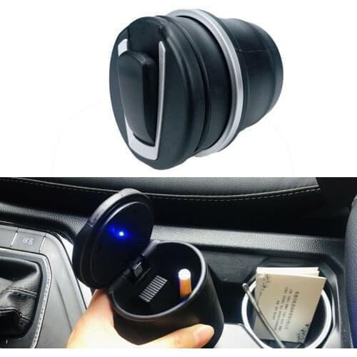 Car Accessories LED Light Ash Tray Ashtrays Organizar Rangement Voiture Coche For Audi A3 A4 B5 B6 B7 A4 A6 C5 A7 A8 Q1 Q3 Q5 Q7