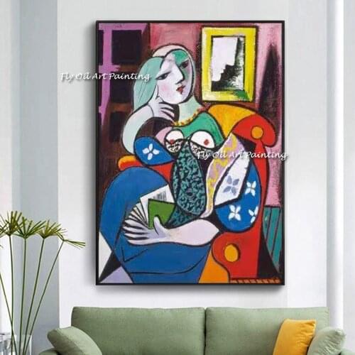 Picasso Women Artwork100% Handmade Canvas Art Painting Wall Picture For Living Room Decor Home Decorative No Frame
