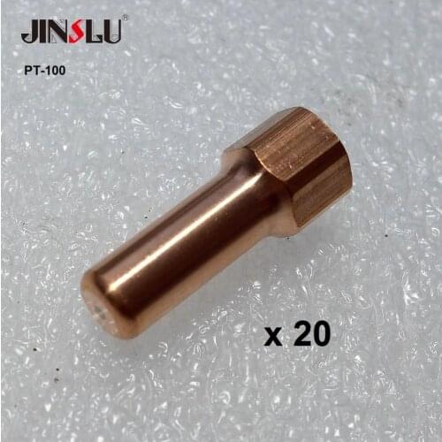 52556 PT100 IPT-100 PT-100 Plasma cutting torch Electrode 20 Pieces Fit FUBAG P100