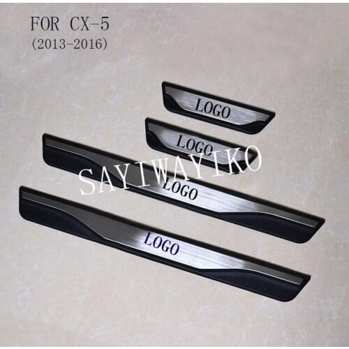 FIT For Mazda CX-5 Cx5 2013 2014 2015 2016 Door Sill Scuff Plate Welcome Pedal Stainless Steel Car Styling Car Accessories
