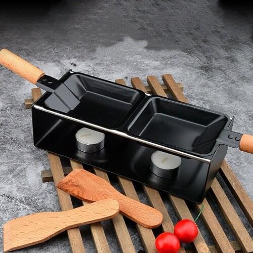 Stainless Steel Cheese Oven Non-Stick Cheeses Tray Portable Cheese Mini Oven Butter Baking Pan Grill Plate