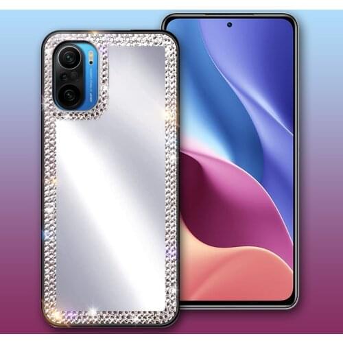 Shockproof Bling Case for Xiaomi POCO F3 F1 X3 Pro Nfc Mirror Silicone Phone Cover For Redmi S2 Note 4 4x 5 6 7 k40 K20 Pro Case